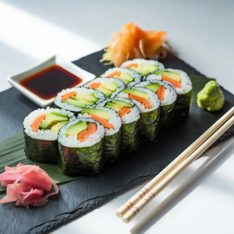 vegetable roll sushi